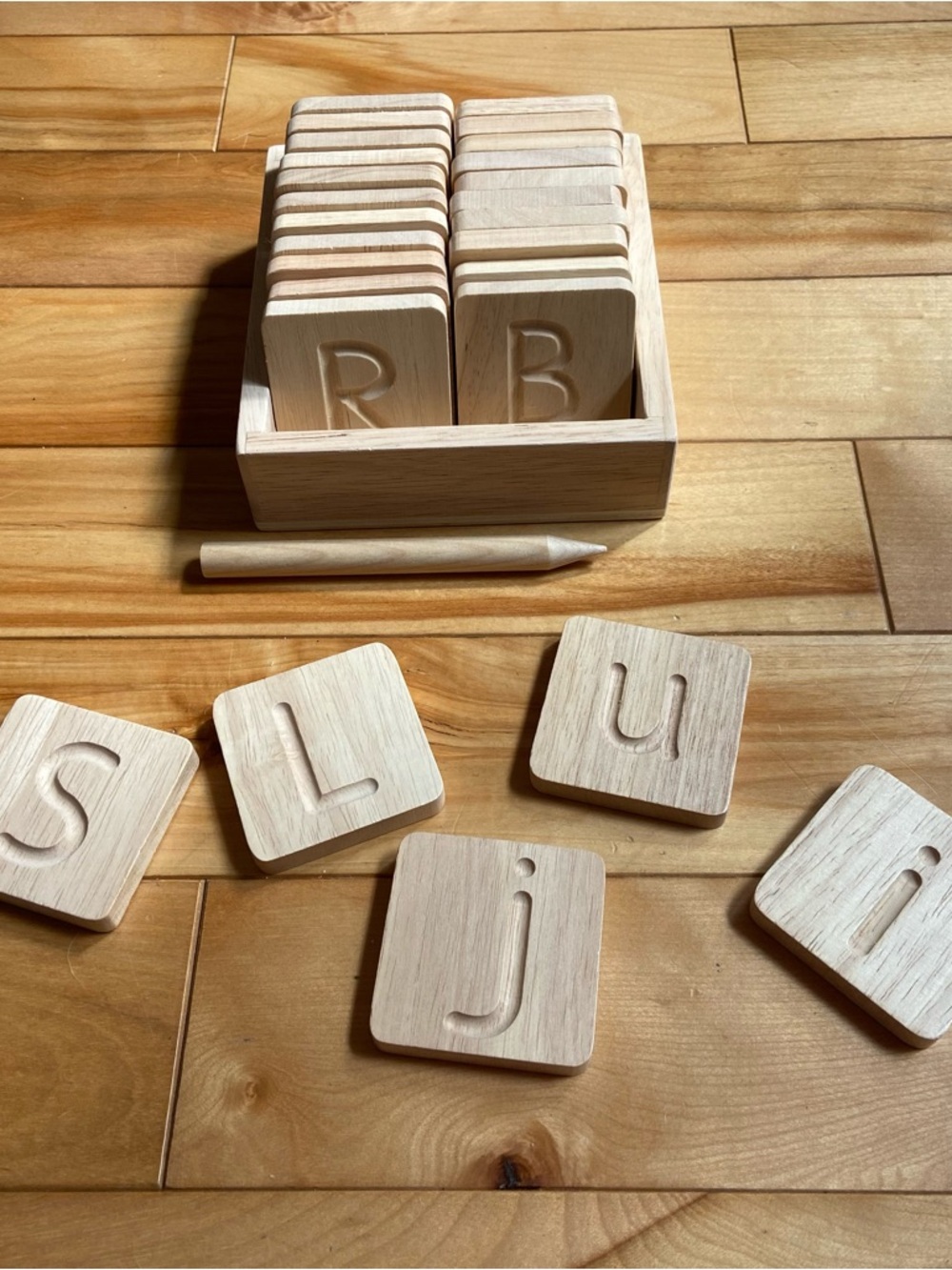 Wooden Alphabet Tracing Boards Preschool Letter Formation Montessori Alphabet